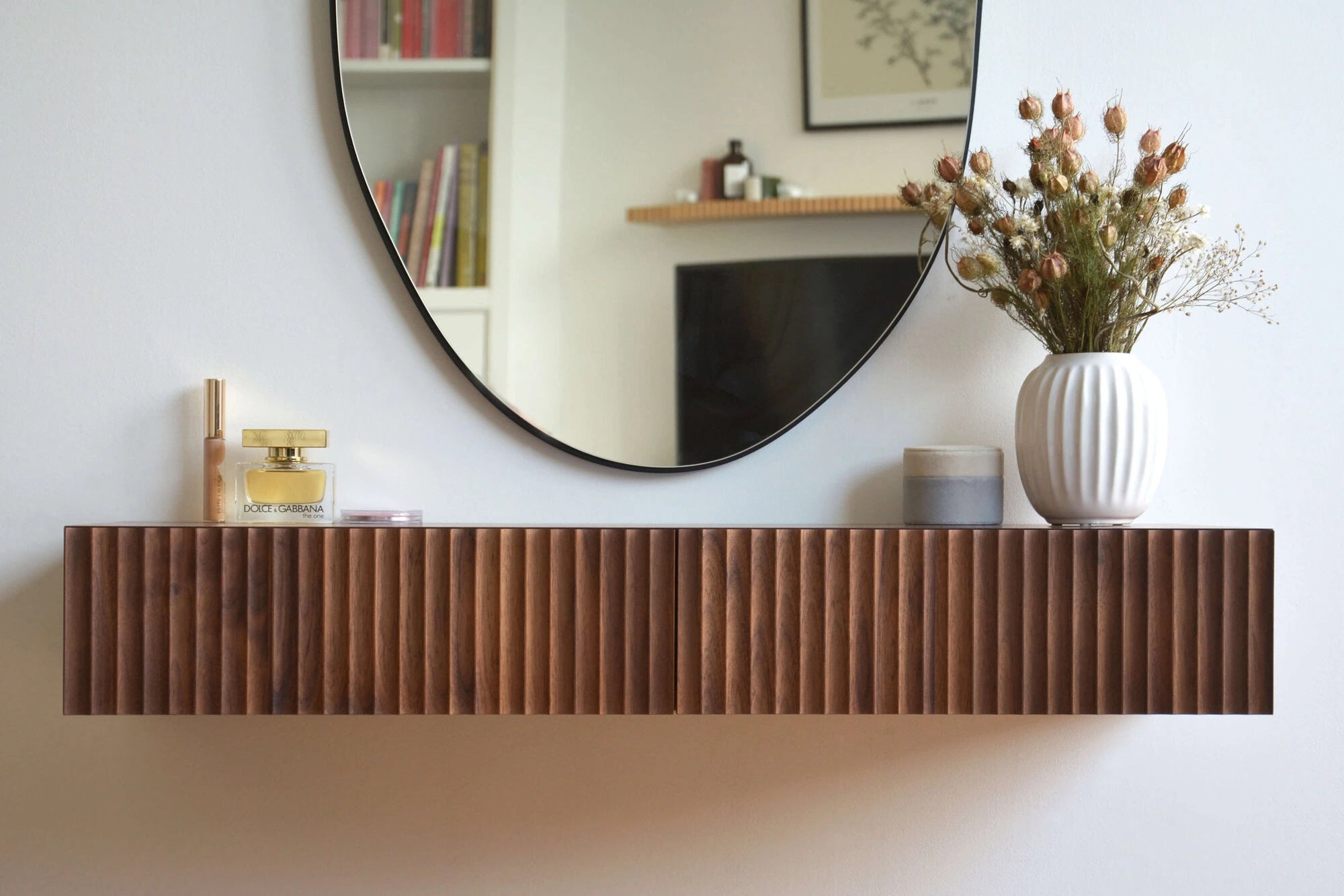 modern walnut dressing table FLUTED whether youre using it Color:Multicolor Blush pink women bridesmaid knit-crochet