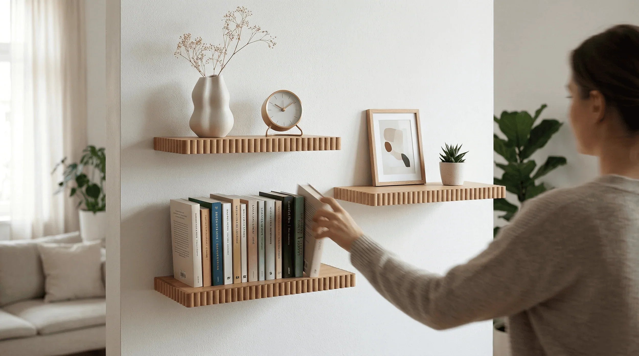 Floating shelves