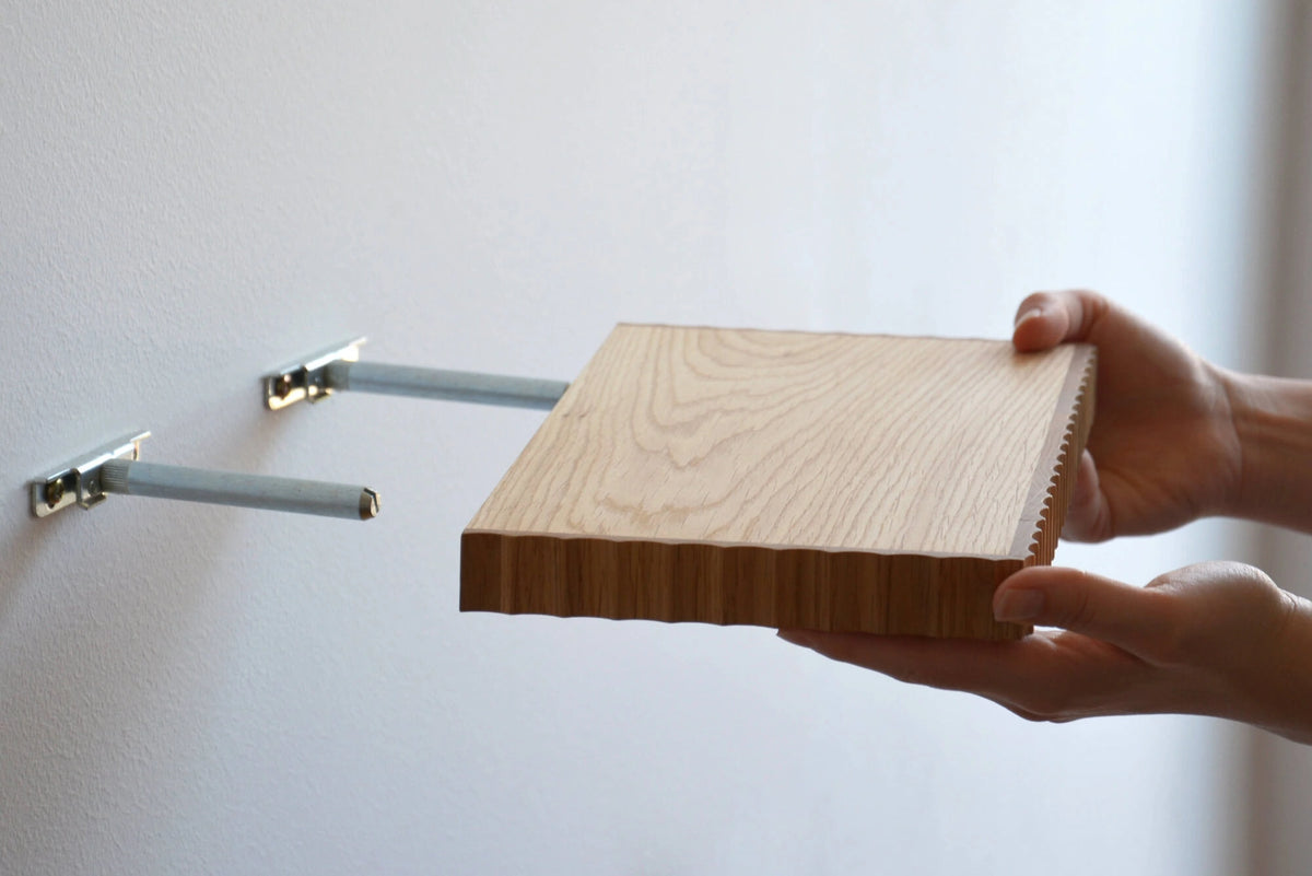 Flua Shelf Oak fluted shelf | mybettershelf