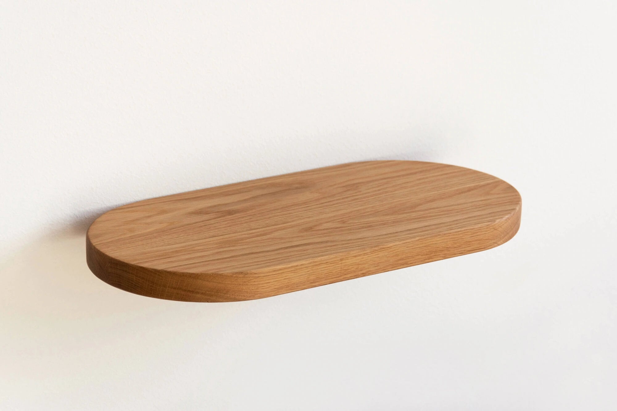 oak floating shelf
